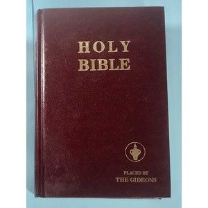Vintage 1985 NKJV Hardcover Holy Bible Placed By The Gideons,EUC